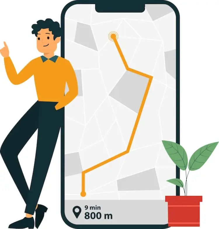 MAn with Local Map