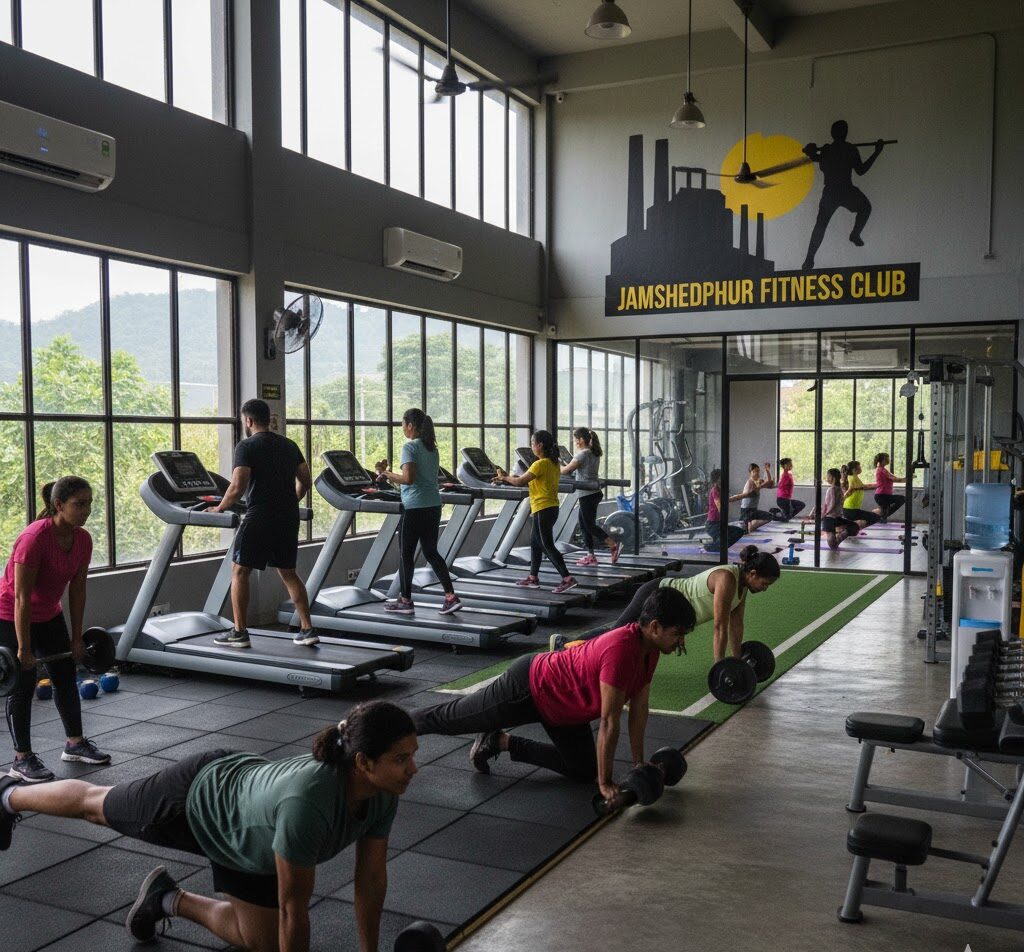 create a images for Gym ambience in Jamshedpur