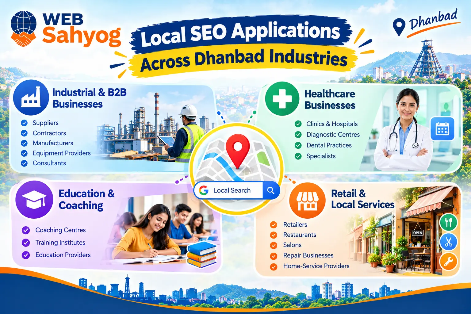 Local SEO Applications Across Dhanbad Industries