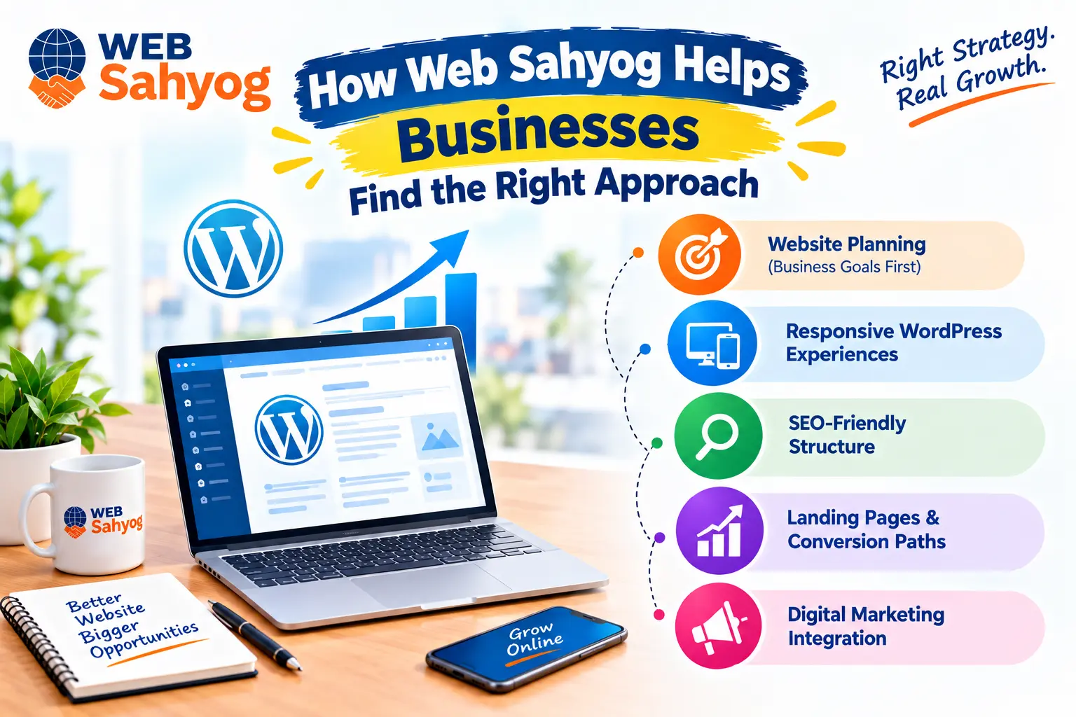 ow Web Sahyog can help businesses evaluate the right approach