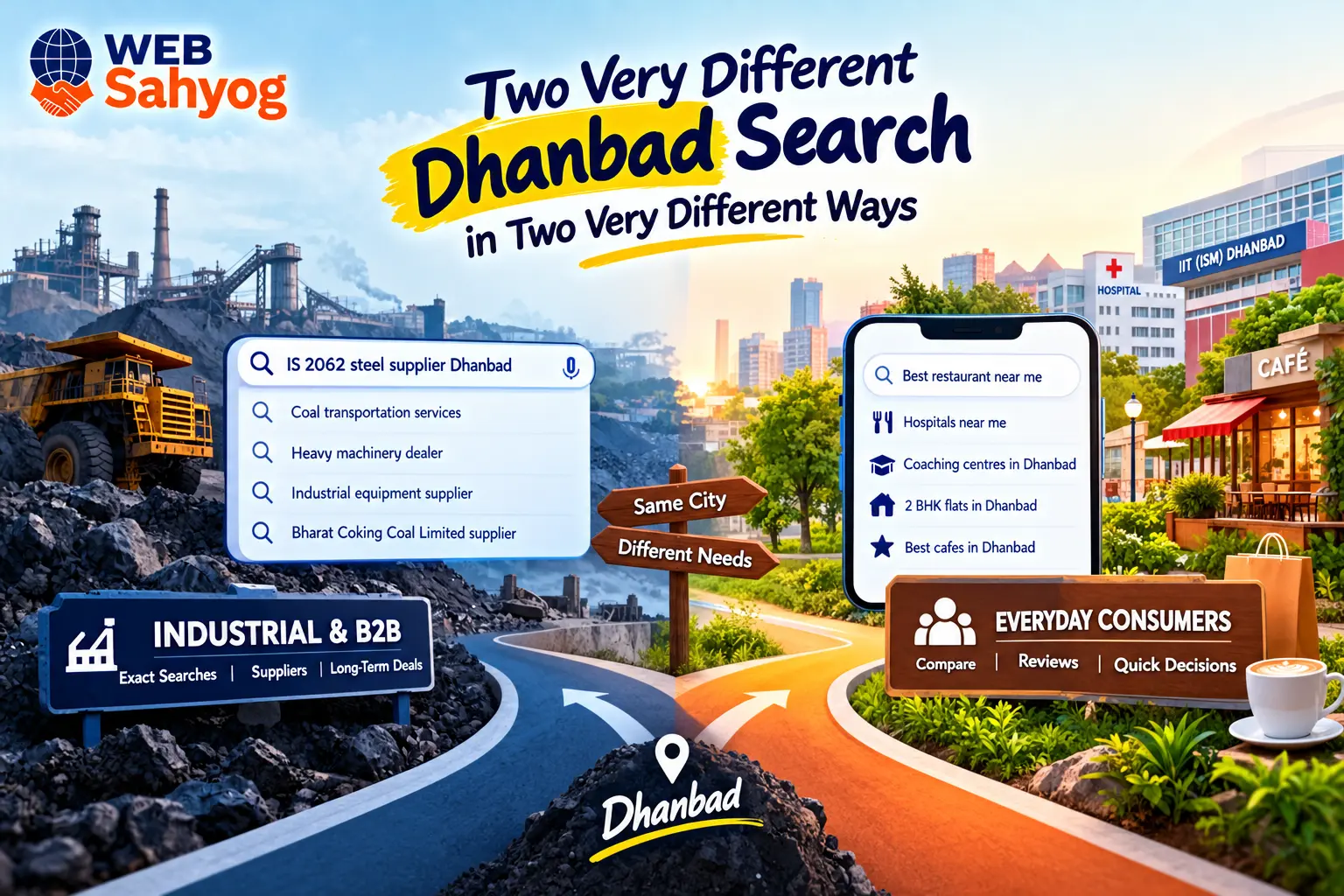 Two Very Different Dhanbad Search in Two Very Different Ways