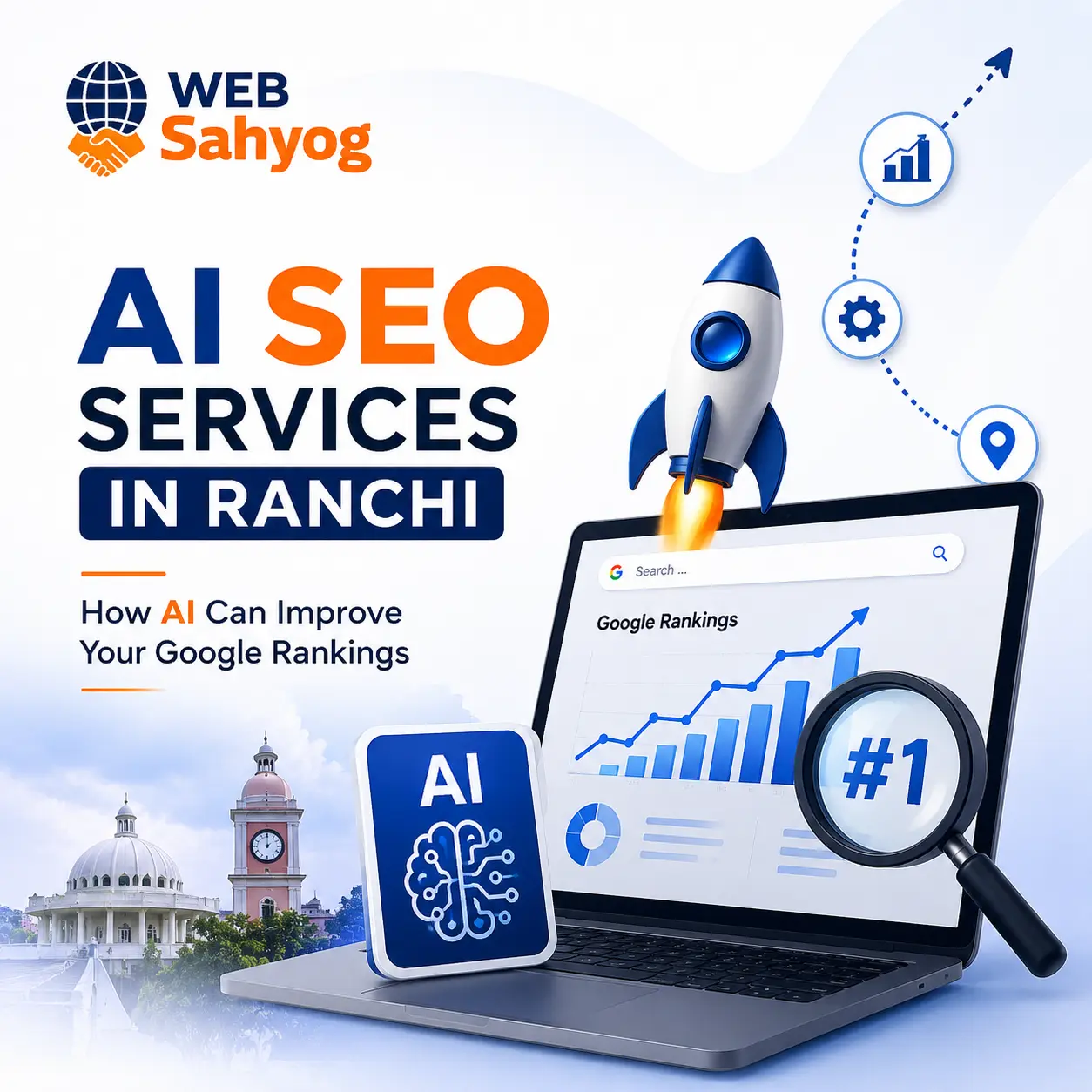 AI SEO services in Ranchi helping businesses improve Google rankings