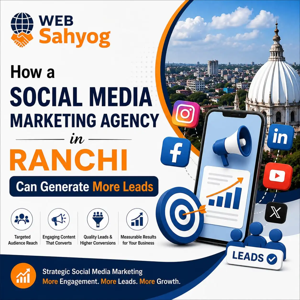 How a Social Media Marketing Agency in Ranchi Can Generate more Leads
