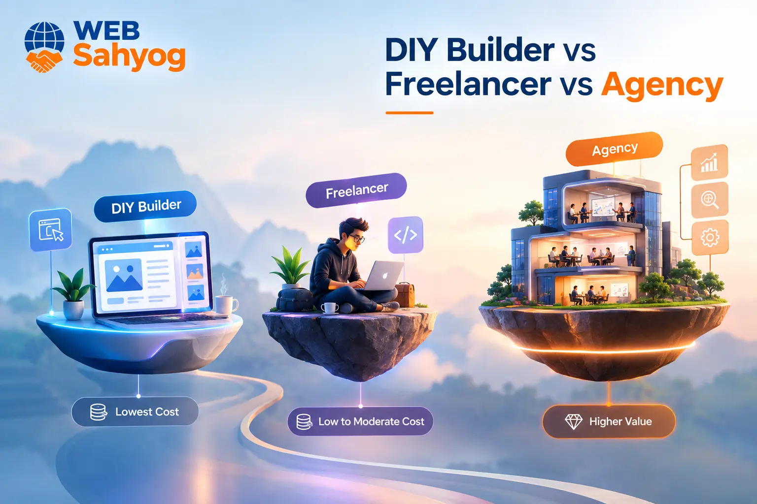 DIY Builder vs Freelancer vs Agency